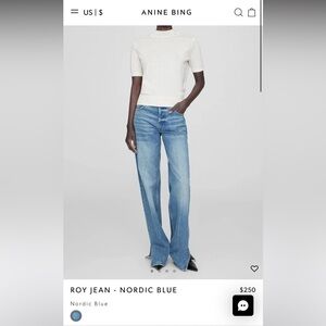 ANINE BING Roy Jean - Nordic Blue